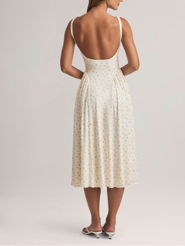 Modal A-Line Midaxi Dress in Floral Print