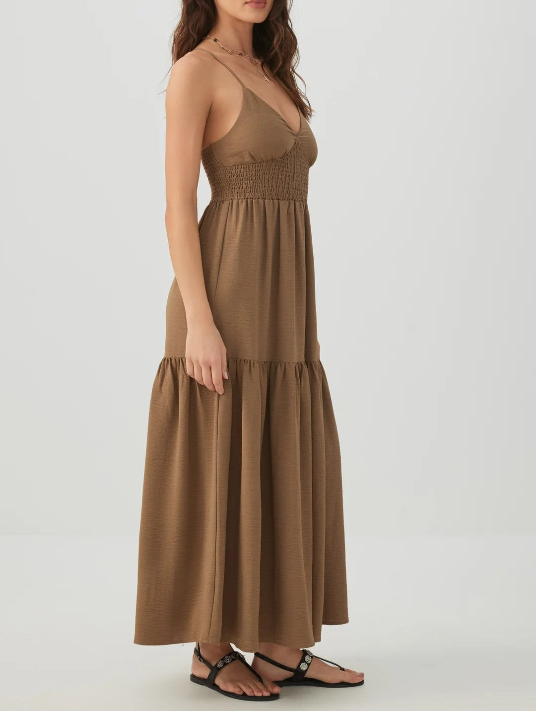 Smocked Tiered Maxi Dress