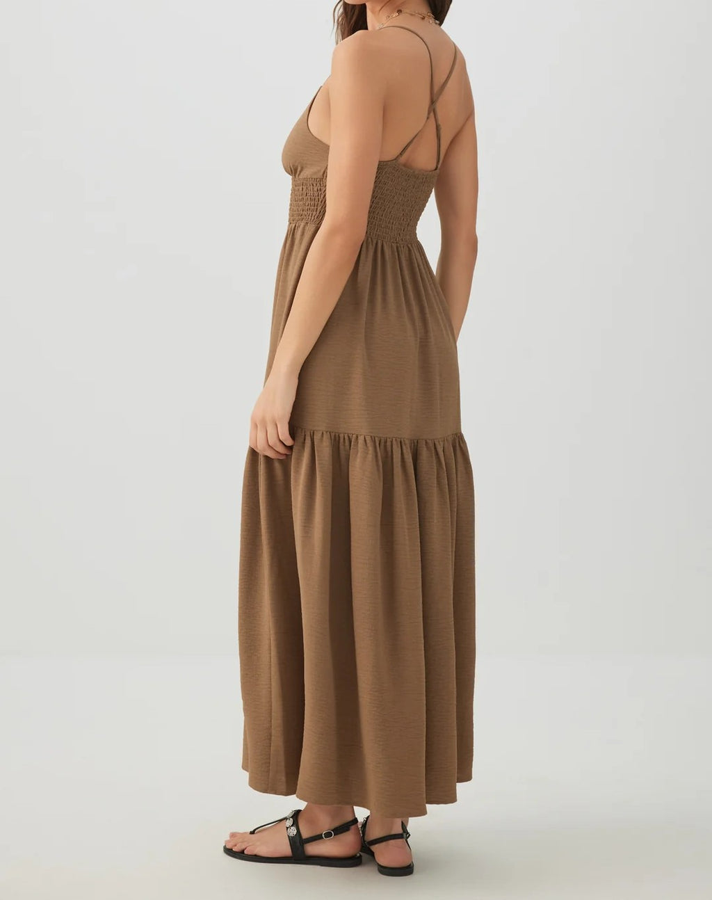 Smocked Tiered Maxi Dress