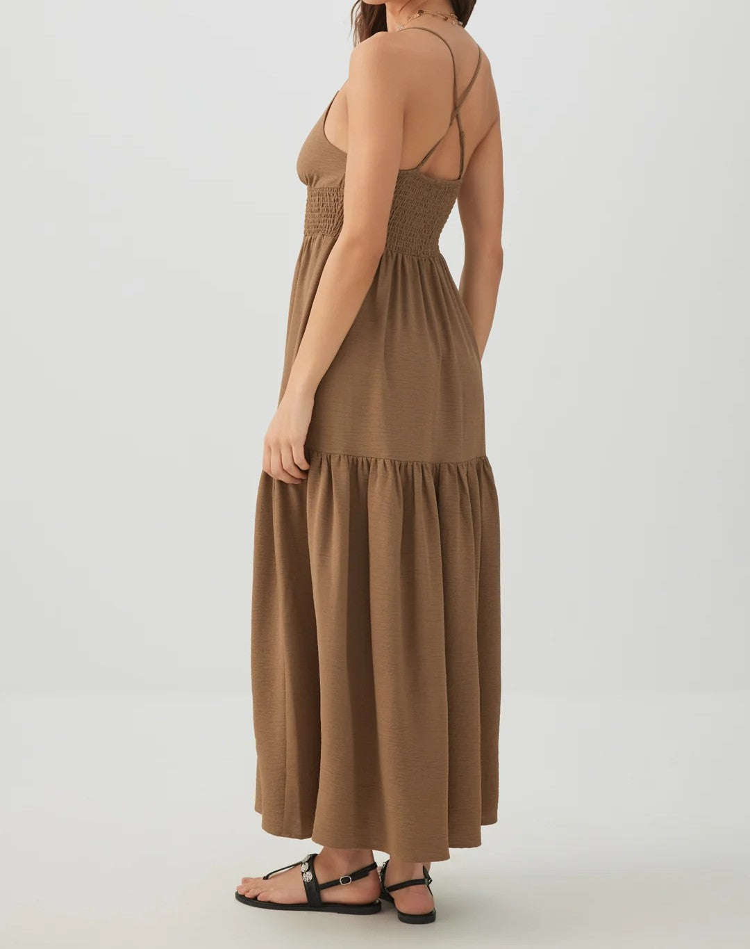 Smocked Tiered Maxi Dress